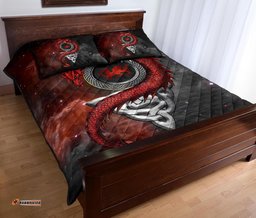 Wales Celtic Quilt Bed Set Dragon With Celtic