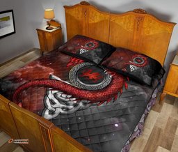 Wales Celtic Quilt Bed Set Dragon With Celtic