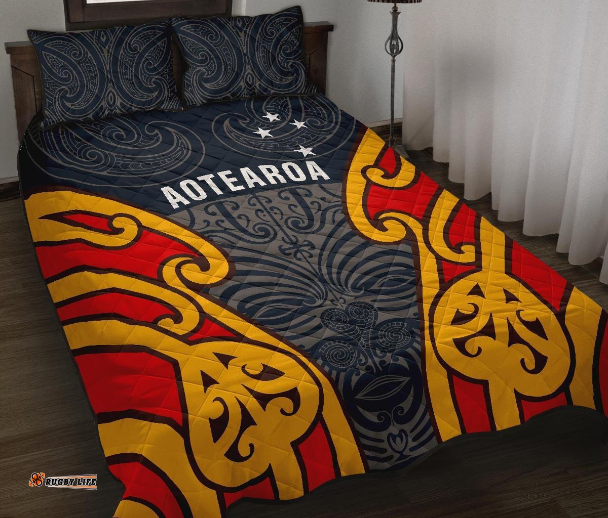 Aotearoa Quilt Bed Set Maori Moko