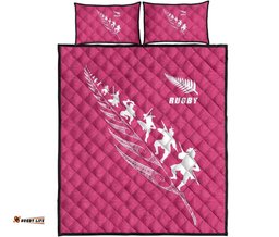 Quilt Bed Set New Zealand Rugby Haka Pink