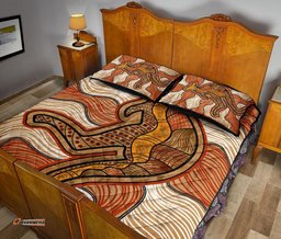 Aboriginal Quilt Bed Set Indigenous Kangaroo Vintage Stye