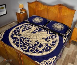 Wales Quilt Bed Set Welsh Dragon Quilt Bed 02