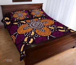 Aboriginal Quilt Bed Set Flowers Dot Panting Art
