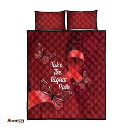 Australia AIDS Awareness Month Quilt Bed Set Take The Rights Path Aboriginal Art