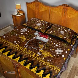 Hawks Football Quilt Bed Set Spectemur Agendo Christmas Vibe