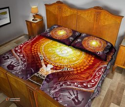 Aboriginal Quilt Bed Set Indigenous NAIDOC Week Because Of Her, We Can