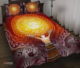 Aboriginal Quilt Bed Set Indigenous NAIDOC Week Because Of Her, We Can