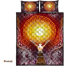 Aboriginal Quilt Bed Set Indigenous NAIDOC Week Because Of Her, We Can