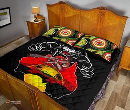 Panthers Quilt Bed Set Special Map