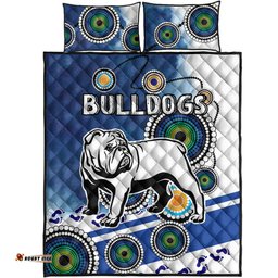 bulldogs rugby quilt bed set custom indigenous bulldogs quilt bed set