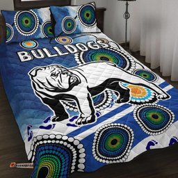bulldogs rugby quilt bed set custom indigenous bulldogs quilt bed set