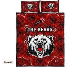 north sydney quilt bed set the bears indigenous 08