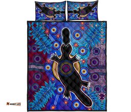 Aboriginal Quilt Bed Set Indigenous Platypus