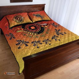 Quilt Bed Set Circle Pattern