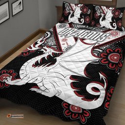 St. George Rugby Quilt Bed Set Custom Aboriginal Dragons Quilt Bed Set