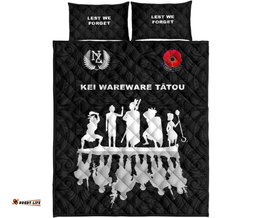 lest we forget new zealand warriors anzac quilt bed set