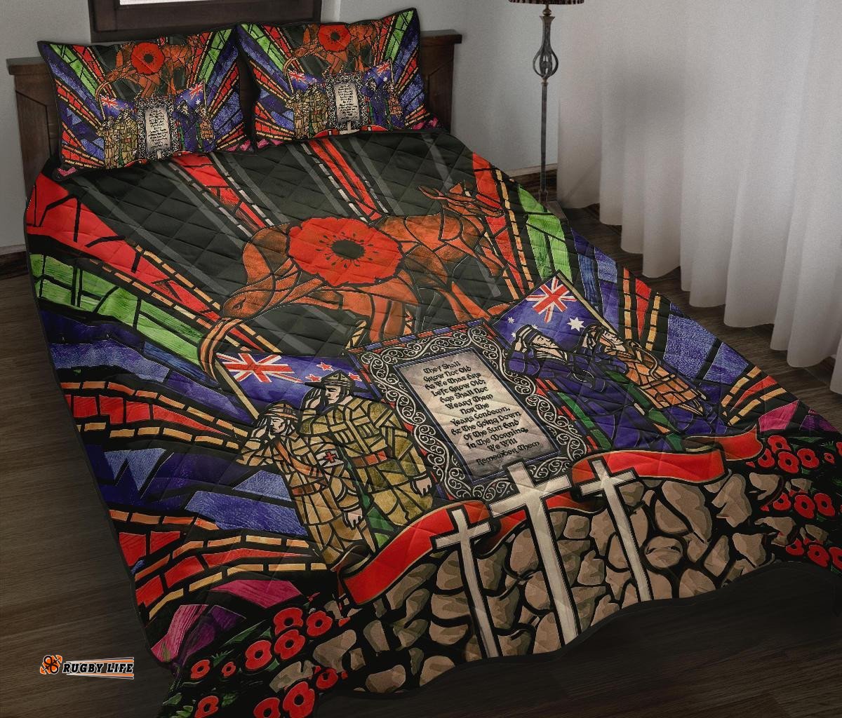 New Zealand Quilt Bed Set, ANZAC Day Lest We Forget Australia