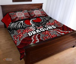 Dragons Quilt Bed Set St. George Aboriginal 02
