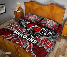 Dragons Quilt Bed Set St. George Aboriginal 02