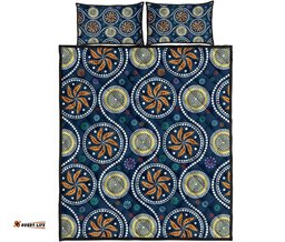 Aboriginal Quilt Bed Set, Indigenous Patterns Ver06