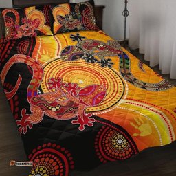 aboriginal quilt bed set couple aboriginal lizards