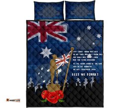 ANZAC Quilt Bed Set Always Remember Australian ANZAC Day