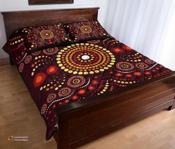 Aboriginal Quilt Bed Set Indegenous Dot Painting Art 03