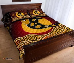 Personalised Quilt Bed Set Aboriginal Dot Patterns Fish