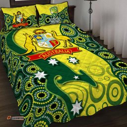 Cricket Quilt Bed Set Australian Cricket Aboriginal Dot Patterns