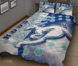 Melbourne Kangaroos Quilt Bed Set Indigenous North Roos