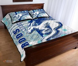 Melbourne Kangaroos Quilt Bed Set Indigenous North Roos