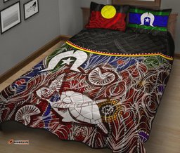 Quilt Bed Set Aboriginal Dot In NAIDOC Week Style