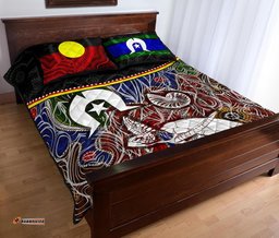 Quilt Bed Set Aboriginal Dot In NAIDOC Week Style