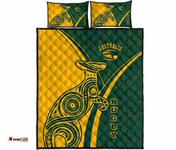 australia quilt bed set australian kangaroo & aboriginal patterns