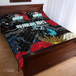 Waratahs Rugby Quilt Bed Set Indigenous Waratahs ANZAC Day Aboriginal Quilt Bed Set
