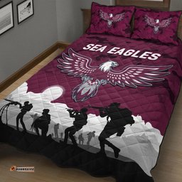 Manly Warringah Sea Eagles ANZAC Quilt Bed Set Simple Style