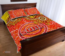 Gold Coast Quilt Bed Set Suns Aboriginal
