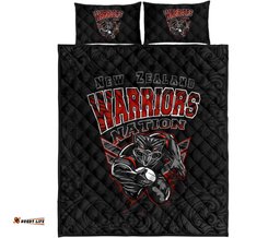 quilt bed set new zealand maori warriors unique