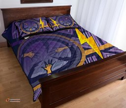 melbourne storm quilt bed set simple indigenous purple