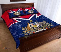 Quilt Bed Set Australian Coat Of Arms Flag Color