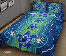 Aboriginal Quilt Bed Set Aboriginal Turtle Family