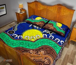 Custom Quilt Bed Sets Aboriginal NAIDOC Week Style