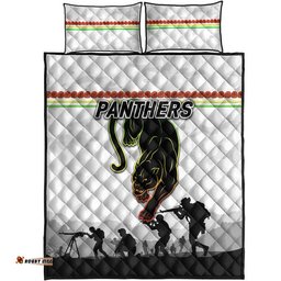 Penrith Panthers ANZAC Quilt Bed Set Simple Style White