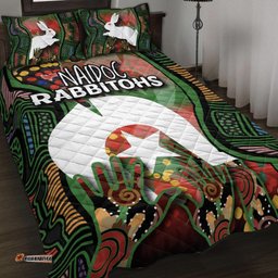 naidoc rabbitohs quilt bed set torres strait islander