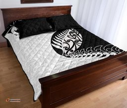 Aotearoa Rugby Fern Quilt Bed Set White