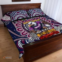 naidoc week 2024 eagles quilt bed set mascot rugby dt02