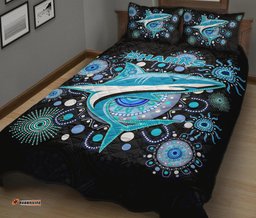 cronulla quilt bed set sharks indigenous