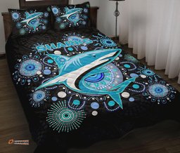 cronulla quilt bed set sharks indigenous