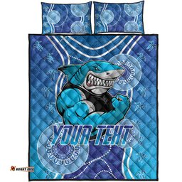 Sharks Rugby Quilt Bed Set Custom Sharks Quilt Bed Set