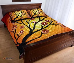Aboriginal Quilt Bed Set Tree In Spring Season
